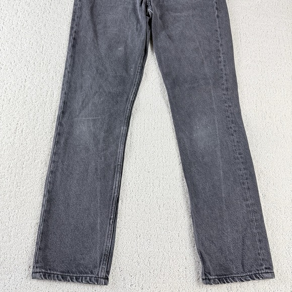 Reformation Cynthia High Rise Straight Jeans Women's Size 25 Black - Picture 4 of 16